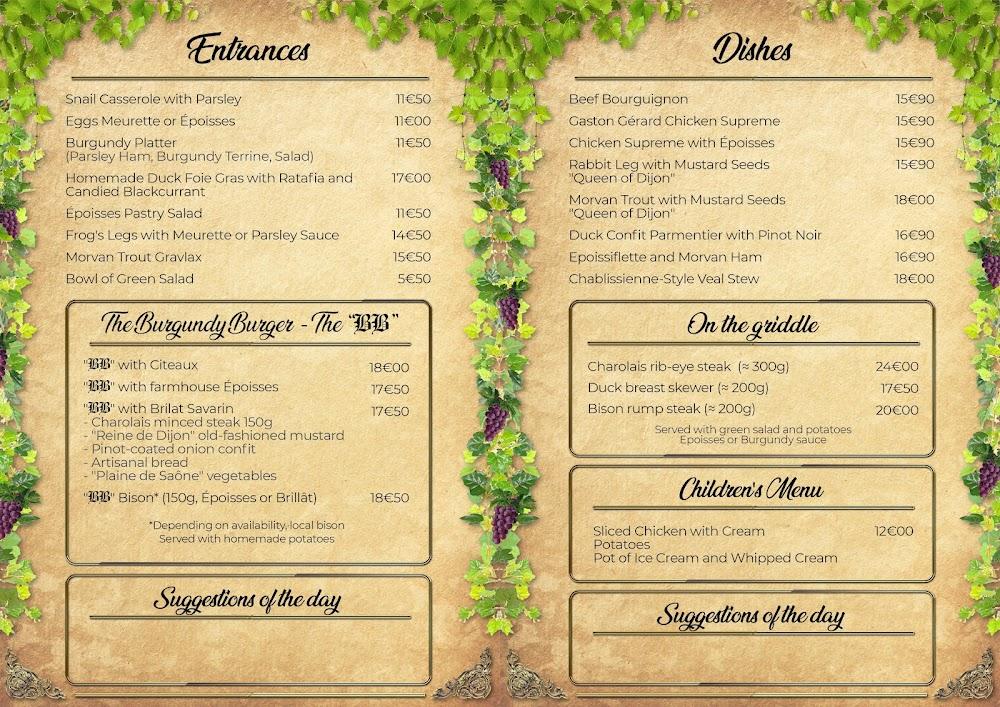 Le Ban Bourguignon - Menu Image 3