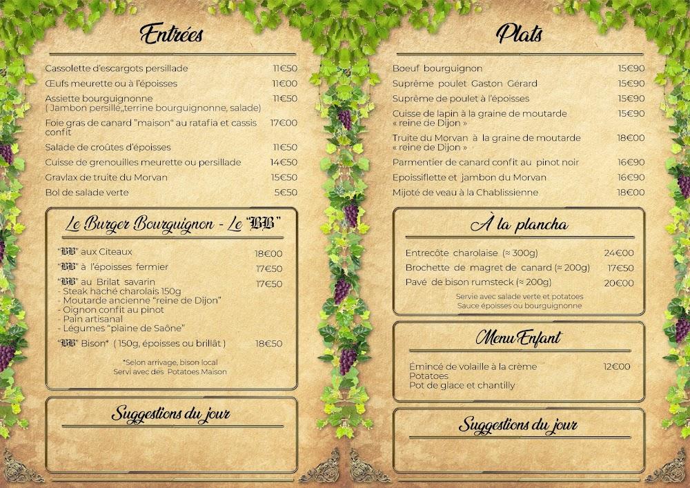 Le Ban Bourguignon - Menu Image 4